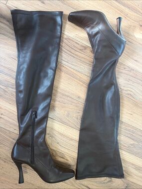 Call it Spring Mocha Brown Thigh High Boots